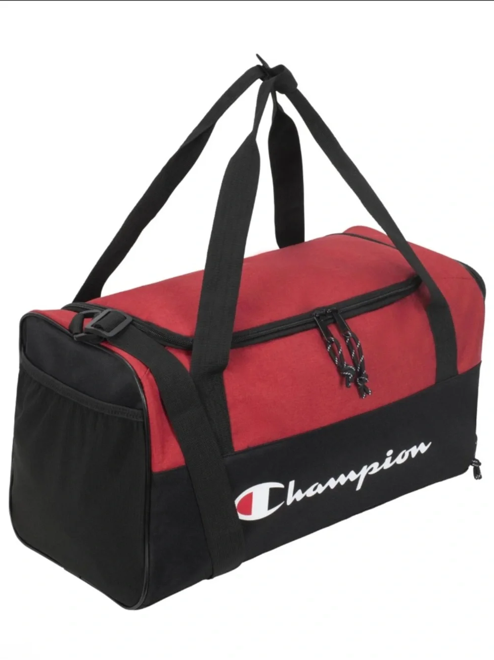 New! Champion Prologue Utility Duffel Bag in Red & Black